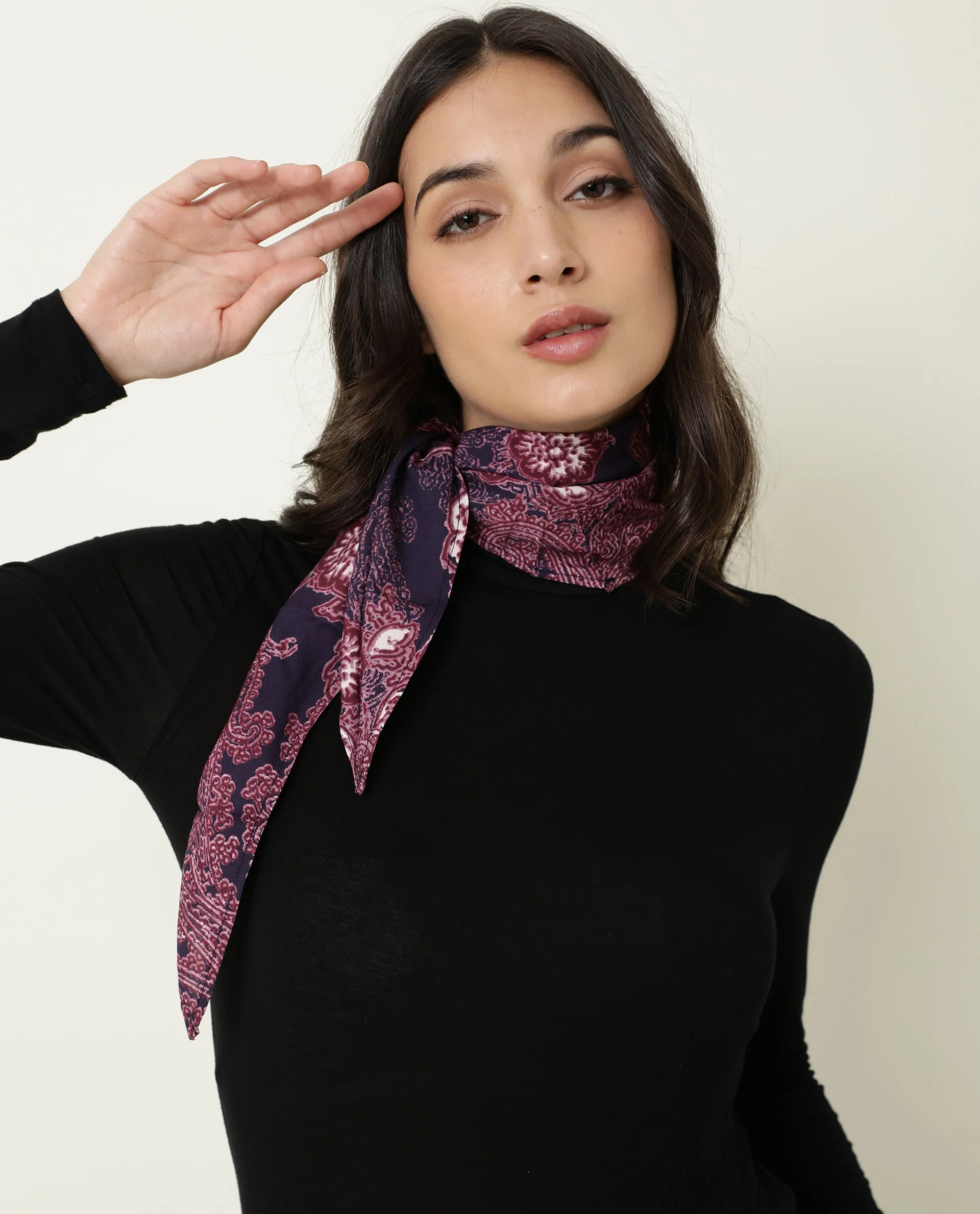 Rareism Women's Johnson Pink Floral Print Scarf - Image 3