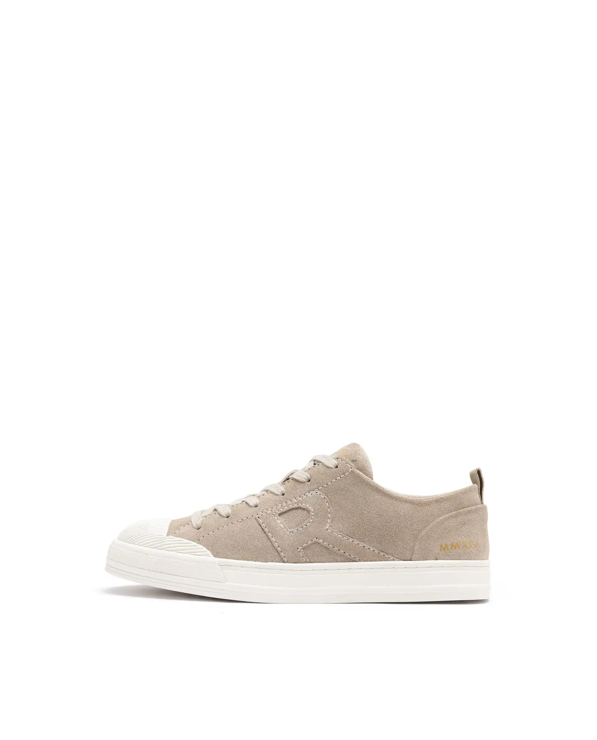 Rare Rabbit Mens Sauron Beige Round Toe Premium Suede Lace Up Low Top Sneaker Shoes - Image 8