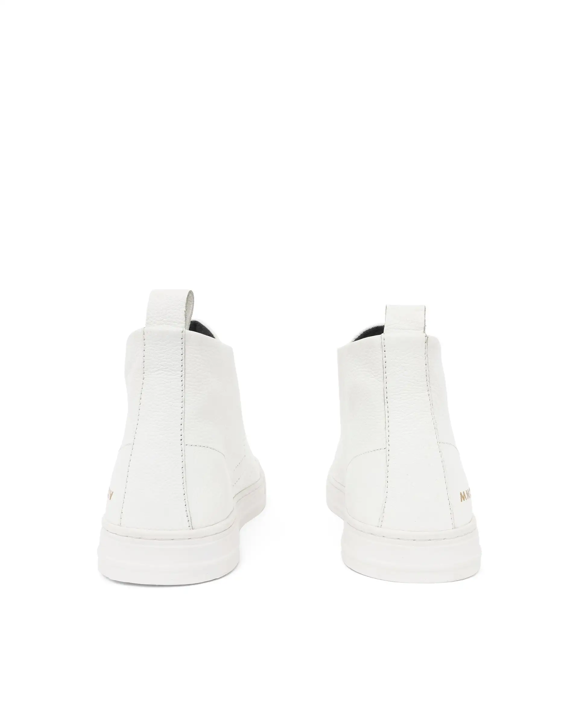 Rare Rabbit Mens Sauron Hi Pro White Premium Milled Leather Lace Up High Top Round Toe Sneaker Shoes - Image 9