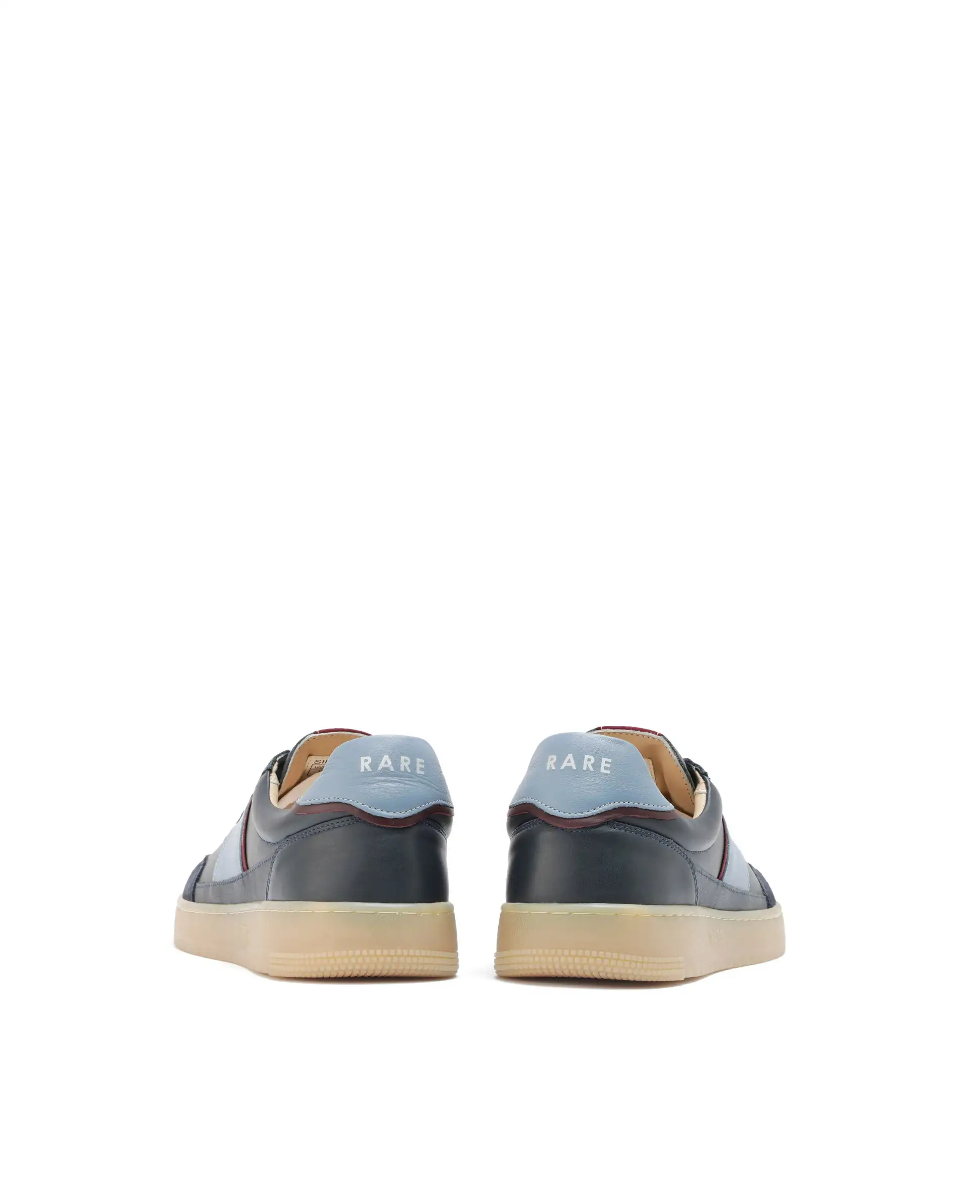 Rare Rabbit Men's Sirius Blue Leather Upper Round Toe Low-Top Lace-Up Sneaker Shoes - Image 6